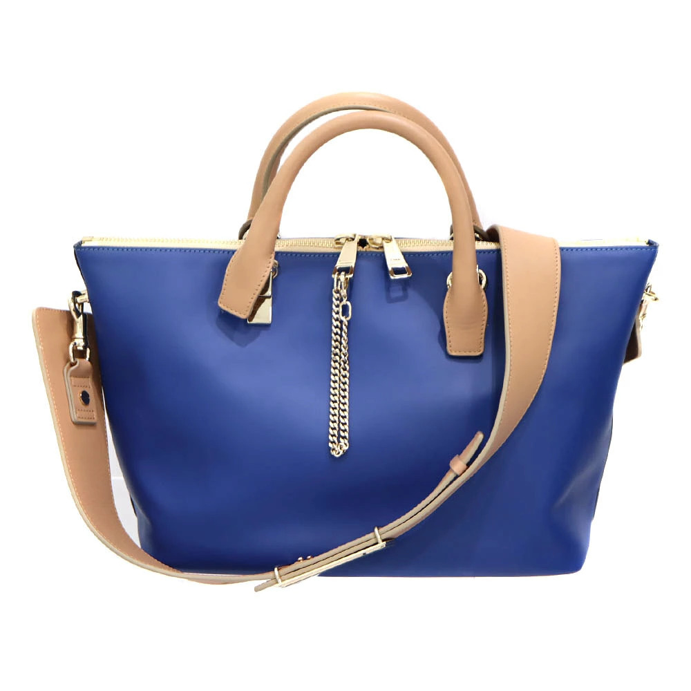 Chloe Baylee Handbag Shoulder Bag Leather Blue